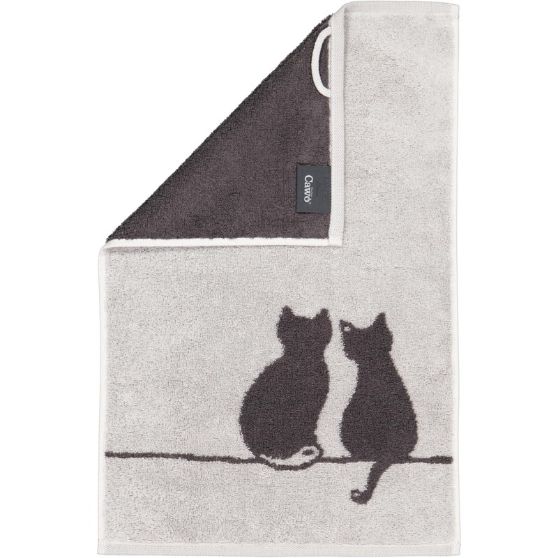 Cute Cats Edition You & Me 6263 Hand Towels Platinum