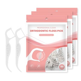 Hilos Dentales Para Ortodoncia, 300 Unidades, Para Dientes Apretados, Para Adultos Y Niños. Se Adaptan Al Arco De Alambre. Usa Hilo Dental En Menos De Un Minuto. Las Mejores Herramientas Para E