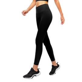 Jinhiteam Leggings for Girls 9-10 Years Old Dance Gym Ballet Black Ankle Length Stretch Activewear