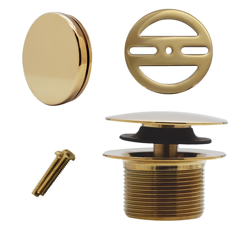 Westbrass D593PRK-01 Plumber's Pack Bath Waste Assembly with Tip-Toe Drain