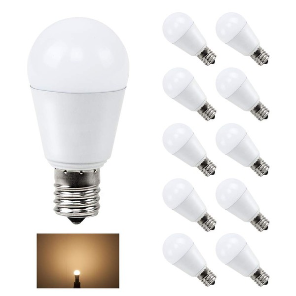 Joint Lighting [Set of 10] LED Bulbs, E17, 40W Equivalent, Bulb Color, Krypton Bulbs, LED GT-B-4WW-E17-3 (10B) 4.2W, 440LM Base, E17 Base, Compatible with Enclosed Fixtures, Insulation, Small Bulb Type, LED Light
