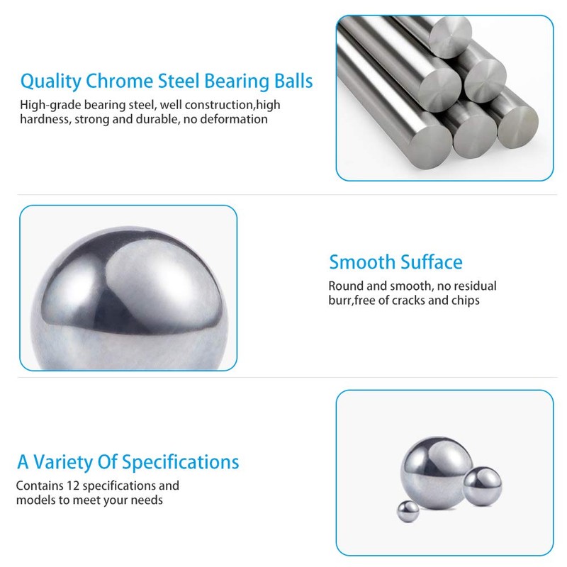 Breezliy 1Pc 3" inch Bearing Balls Diameter Hardened Chrome Solid