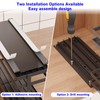Mustorn 2 Pack Pull Out Spice Rack Organizer for Cabinet,