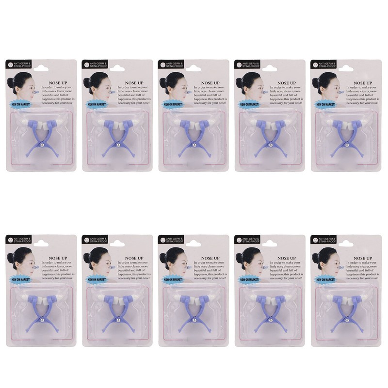 10pcs Nose Lifter Portable Massaging Small Nose Bridge Slimming Clip