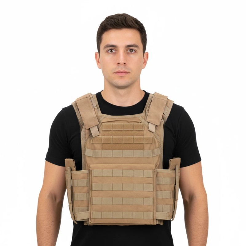 Molle Tactical Vest Outdoor Body Security Quick Release Tactical Plate
