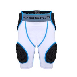JABSKAN Youth Premium 5-pad Football Bull Rush Girdle for Ultimate Protection and Performance – Durable, Lightweight & Comfortable. (White, YM)