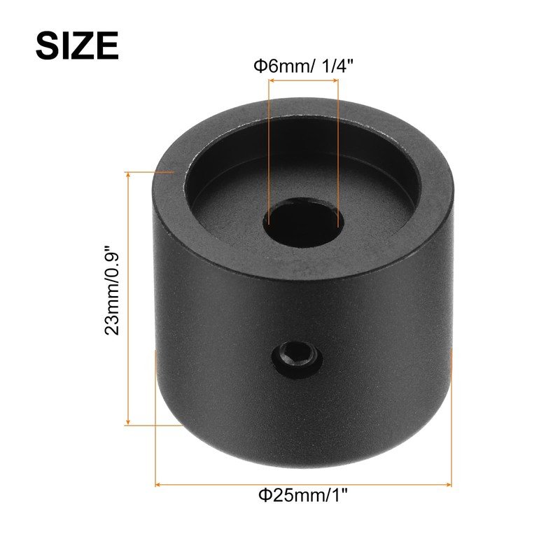 QUARKZMAN Guitar Knobs Metal Volume Tone Control Dome Knobs 6