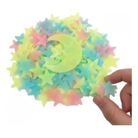 200 Estrellas Fosforescentes Figuras Decorativas Calcomanias