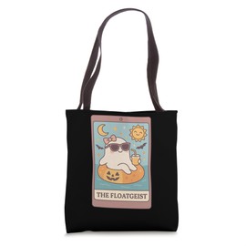Summerween The Floatgeist Summer Funny Cute Ghost Tarot Card Tote Bag
