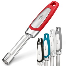 Orblue Premium Apple Corer Tool - Durable Stainless Steel Fruit Core Extractor Tool - Apple Corer Remover, Red