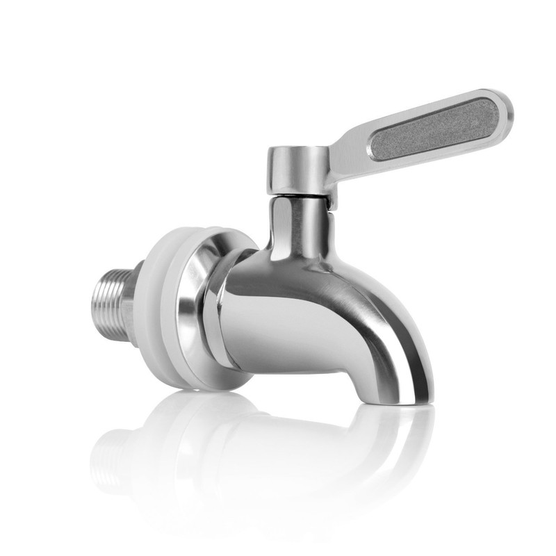 BTSKY™Stainless Steel Beverage Dispenser Replacement Spigot Fits 16mm（5/8 inch）Opening -