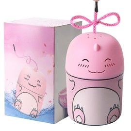 Rilafuvu Toilet Bowl Cleaner-Cute Dinosaur-Shaped Toilet Bowl Cleaner Bottle Automatic Bathroom Toilet Tank Cleaner Easy-To-Use Septic Safe Toilet Cleaner in Bottle with Peach Scent (1, pink)