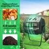 VIVOSUN Outdoor Tumbling Composter Dual Rotating Batch Compost Bin, 43