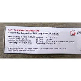 Pro Select New ProSelect 1H/1C Stage Programmable Thermostat - PSTSL11P52 S5