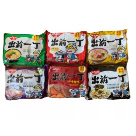 Nissin Ramen Noodle 6 Pack Variety - Beef, Shoyu, XO, Tonkotsu, Flavors