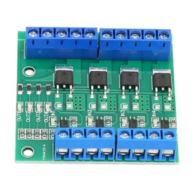 MOS Driver Module 4 Way Field Effect PLC Amplifier Board 3‑20V PWM Input DC 3.7V‑27V Output