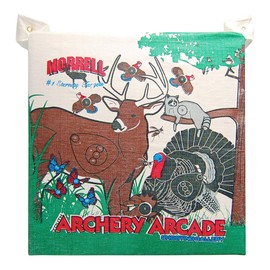 Morrell Youth 18 Pound Children's Arcade Field Point Archery Bag Target for 30 Pound Bows with 2 Shooting Sides and Over 20 Animals, 3 Pack