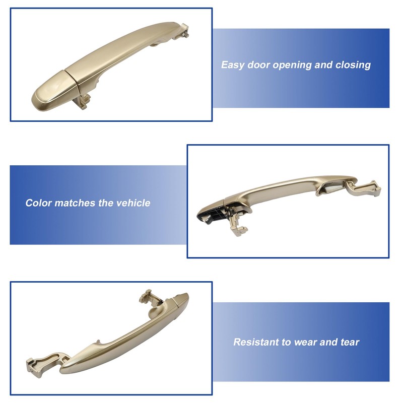 FZJDSD Rear Left or Right Sliding Gold Door Handle Compatible