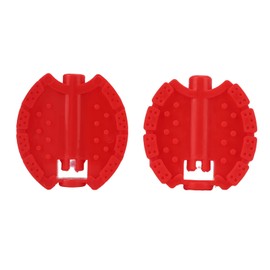 2 Pcs Kids Bike Pedal, Plastic Durable Kids Tricycle Foot Pedal Replacement for Children's Trikes Bikes (Red) Kids Tricycle Pedals