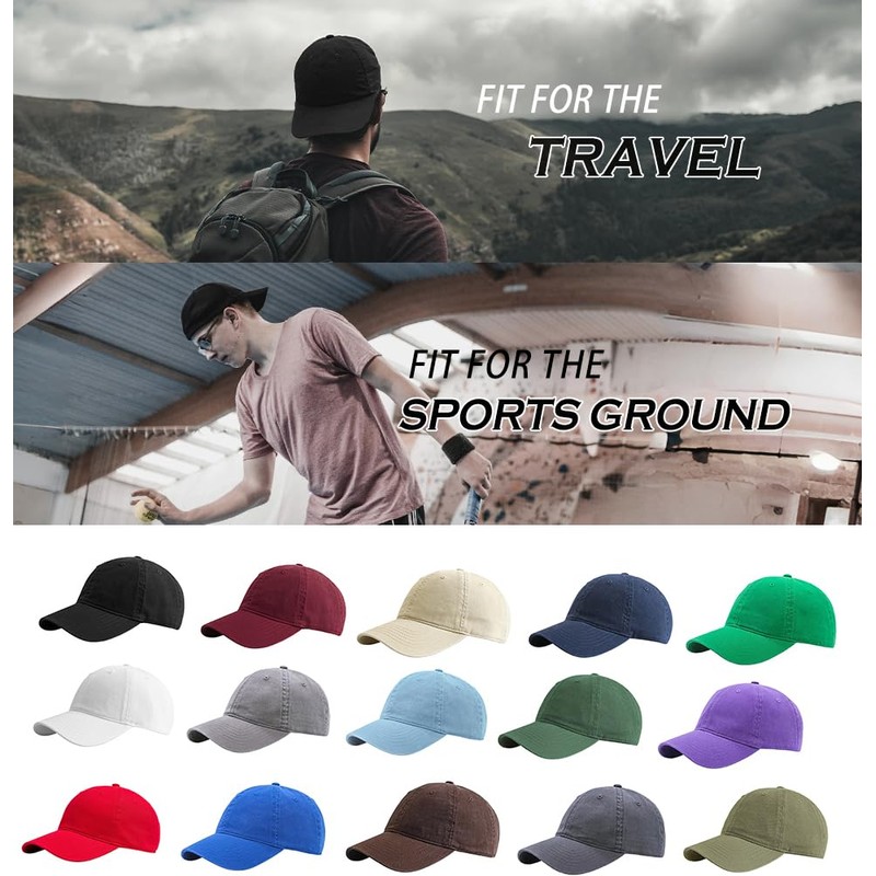 Etyepoh Baseball Cap for Men and Women, Unisex Cap Adjustable