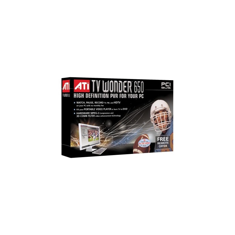ATI 100-715331 TV Wonder 650 PCI Interface High Definition Personal