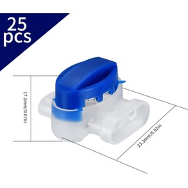 25 Pcs Waterproof Wire Connectors for Robotic Lawn Mowers Accessories, Waterproof Cable Connectors Electrical Wire Connector for Lawnmower Connector Outdoor Automower Irrigation Applications
