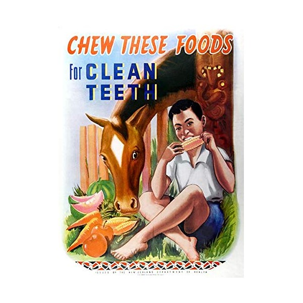 Chew These Foods for Clean Teeth - 1950's - Health