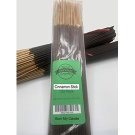 Cinnamon Stick Incense Sticks Punk Heavily Scented Handmade ~ Bulk Wholesale ~ 100 Pack ~