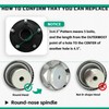 2 Sets 2000lb Trailer Hub Kit 5 Bolt 4.5" Trailer