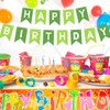 TOYVENTURES Happy Birthday Banner - Dark and Light Green