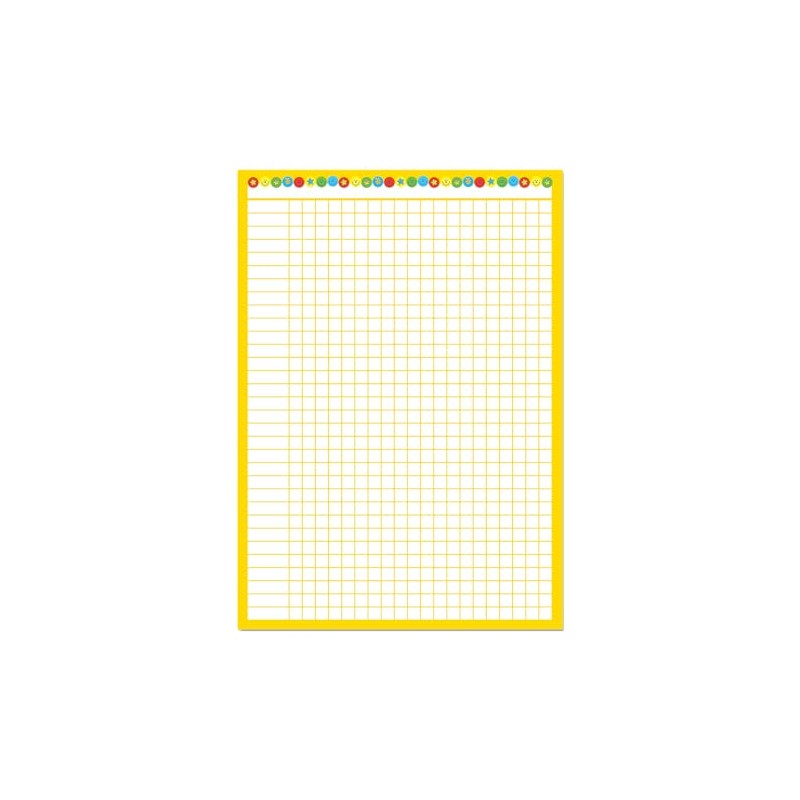 Sticker Factory 4 x A3 Classroom Charts in Yellow. For
