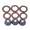 3PCS 19077-53650 15841-53622 15221-94020 Injector Washer Heat Shield Replacement Compatible