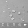 No Hook Extra Wide Shower Curtain,Polyester Fabric Shower Curtain Liner