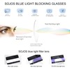 SOJOS Blue Light Blocking Glasses Retro Vintage Cateye Eyeglasses for