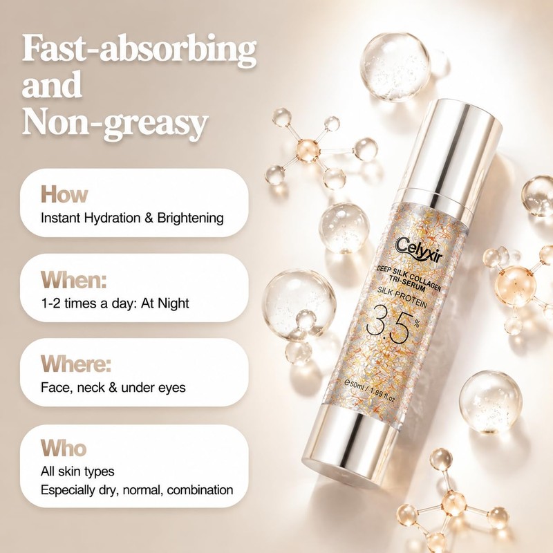 PDRN & Peptides Deep Silk Collagen Tri-Serum | 3.5% Silk