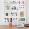 FZK Peg Board,36pcs Pegboard Kit, Includes 4 White Pegboard and