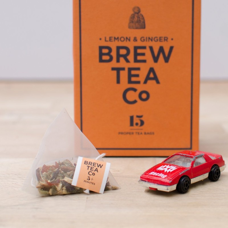Brew Tea Co Lemon & Ginger Proper 15 Tea Bags