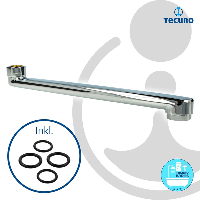 tecuro S-Spout for Wall Fittings 3/4 Inch Tapered Sealing Length