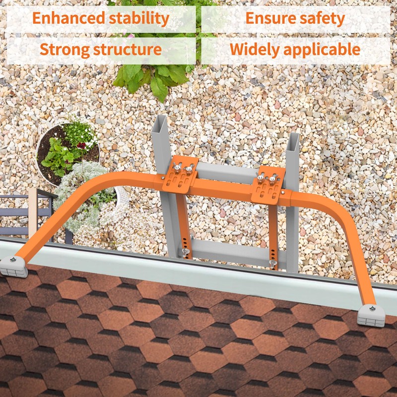 Ladder Stabilizer for Roof Gutter,Heavy Duty Steel Ladder Roof Hook