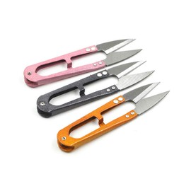 QQA DEEINN 4.1inch Sewing Scissors(pack of 3) Yarn Thread Cutter Small Snips Trimming Nipper - Great for Stitch, Mini DIY Supplies (Multicolored-3)