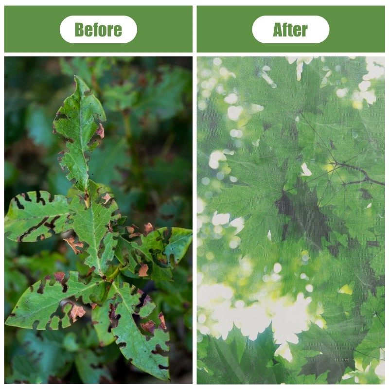 Tmfsode 2 Pack Fruit Tree Netting Cover with Zipper and