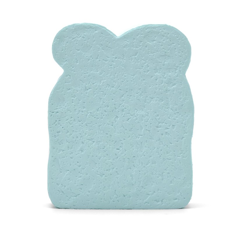 Kiibru ストロベリー トースト スクイーズ ジャンボ 低反発ふわふわパン 誕生日ギフト (青色)