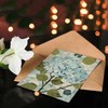 Artery8 Greeting Card Blue Hydrangea Flowers Artwork Bouquet Floral Blank