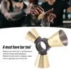 3 End Bar Measuring Cup 304 Stainless Steel Ergonomic Wine