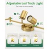 Fondiiz 6 Ways Track Lighting, Rotatable Heads Tracks Light, Track
