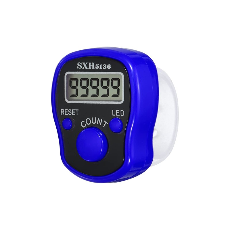 sourcing map Finger Tally Counter 0-99999 5 Digital LED Display