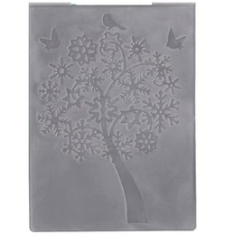 Lily Craft Linda Craft Spring Snowflake Tree Bird Flower Leaves Plastic Embossing Folders for Card Making Scrapbooking and Other