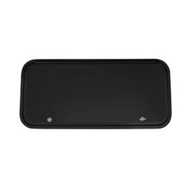 Leisure Coachworks RV Baggage Door 36" Wide X 16" High with Rounded Corners and Thumblocks for RV's- Compartment Access Storage Doors with Top Hinge- Camper Trailer Motor Home- Black