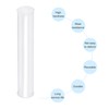 sourcing map Clear Storage Tube Small Plastic Round Tubing with