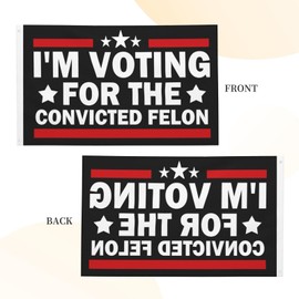 Ositerpz I'M Voting For The Convicted Felon Flag For Room Guys Double Sided Popular Flag Wall Decor For Patio 3x5 Ft, I'M Voting For The Convicted Felon Tapestry For Living Room